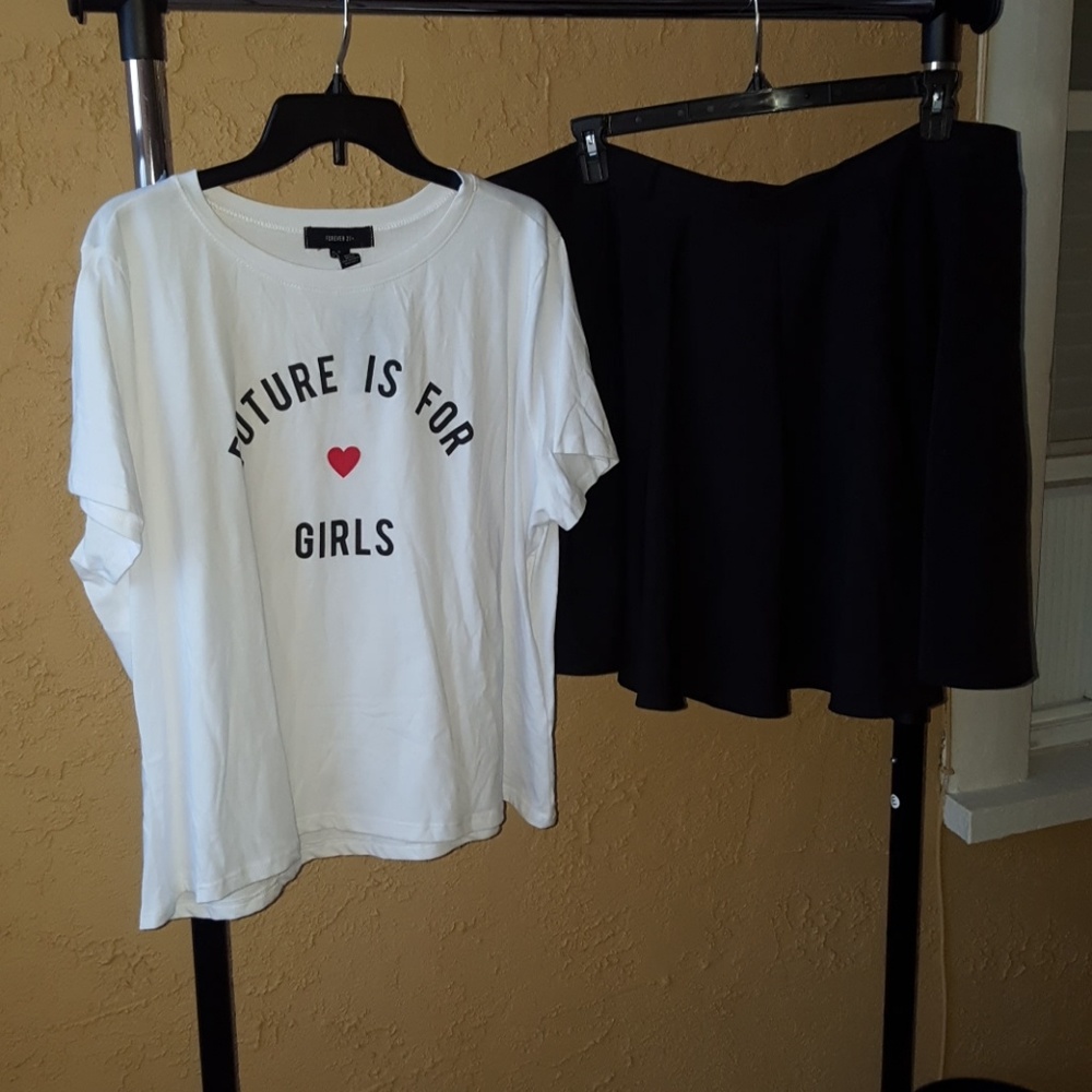 Plus size skater skirt